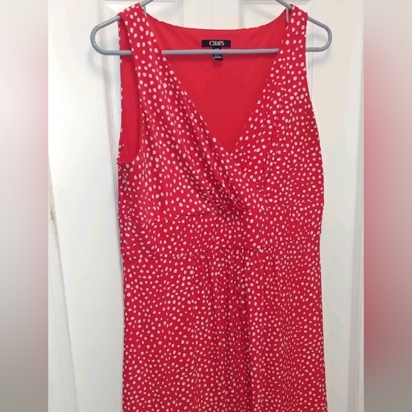 Chaps sleeveless polka-dot dress - Picture 8 of 9